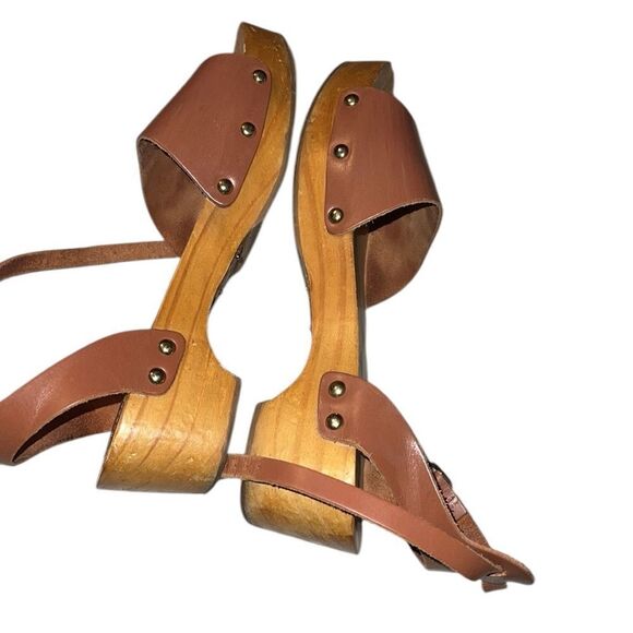 Rag & Co Brown Leather Women's Sandals Size 8 - Picture 3 of 6